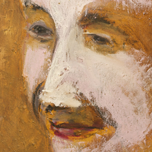 porträt XXVI, 2017, Öl auf Leinwand, 30 x 30 x 5 cm
